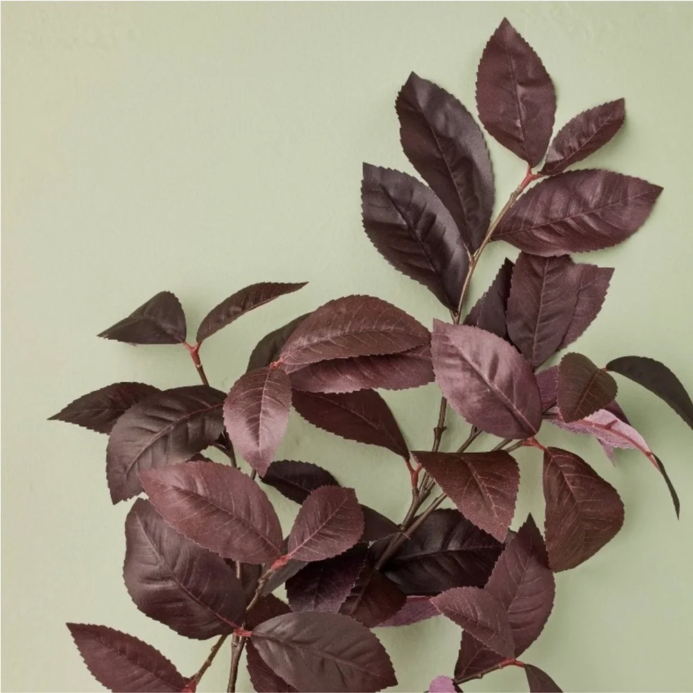 Artificial Black Plum Leaf Stem 25”- Hearth & Hand with Magnolia